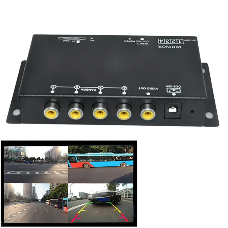 Car 4-Way Video Switch Parking Camera 4 View Image Split-Screen Control Box Trim
Car 4-Way Video Switch Parking Camera 4 View Image Split-Screen Control Box Trim