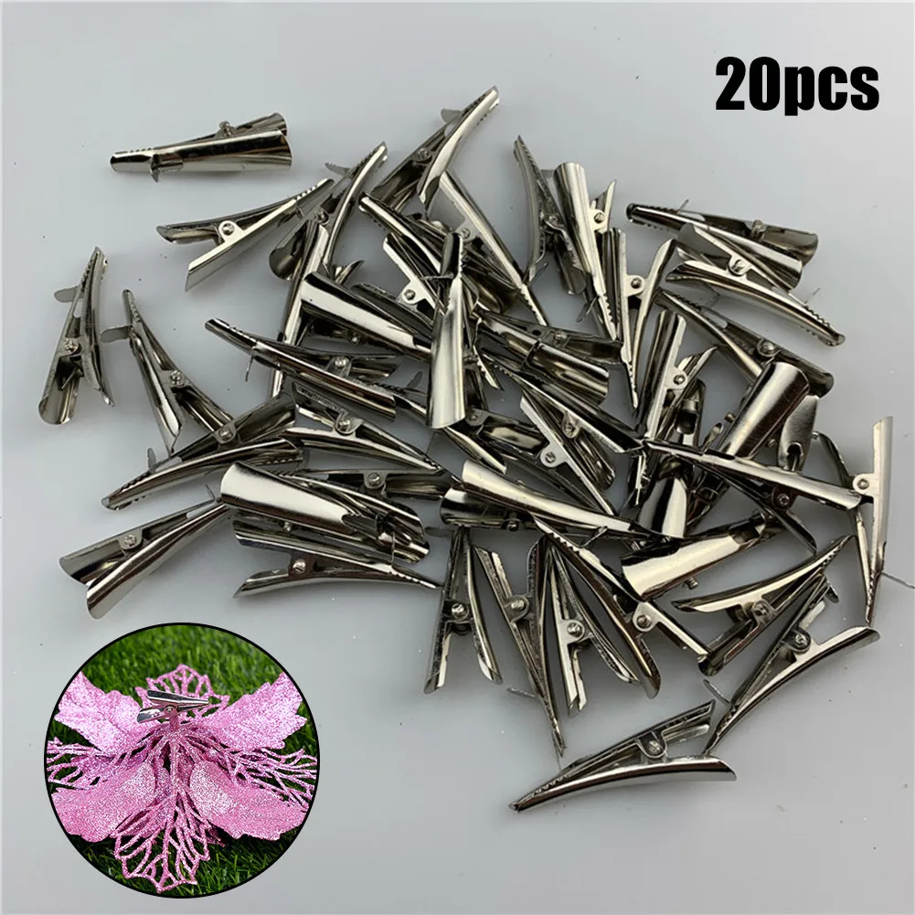 20Pcs Alloy Clips Christmas Poinsettia Glitter Flower Clip Tree Hanging Party Xmas Tool For Fixing The Christmas Tree
20Pcs Alloy Clips Christmas Poinsettia Glitter Flower Clip Tree Hanging Party Xmas Tool For Fixing The Christmas Tree