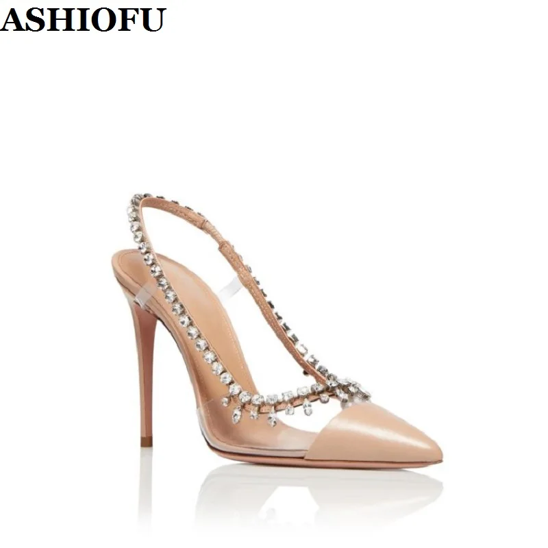 ASHIOFU New Classic Handmade Women's High Heels Pumps Slingback Party Prom Dress Shoes Sexy Evening Fashion Pumps Court Shoes
ASHIOFU New Classic Handmade Women's High Heels Pumps Slingback Party Prom Dress Shoes Sexy Evening Fashion Pumps Court Shoes