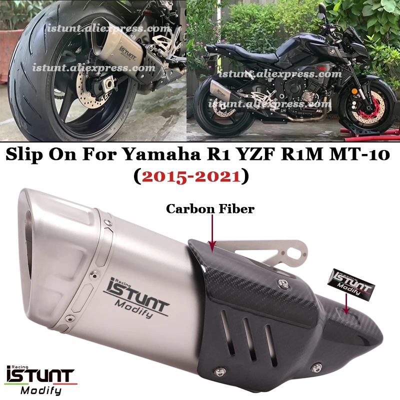 Для Yamaha R1 YZF R1M MT10 2015 - 2020 2021 выхлоп мотоцикла GP Escape модифицированный с углеродным волокном тепловой щит глушитель скольжения
Для Yamaha R1 YZF R1M MT10 2015 - 2020 2021 выхлоп мотоцикла GP Escape модифицированный с углеродным волокном тепловой щит глушитель скольжения
