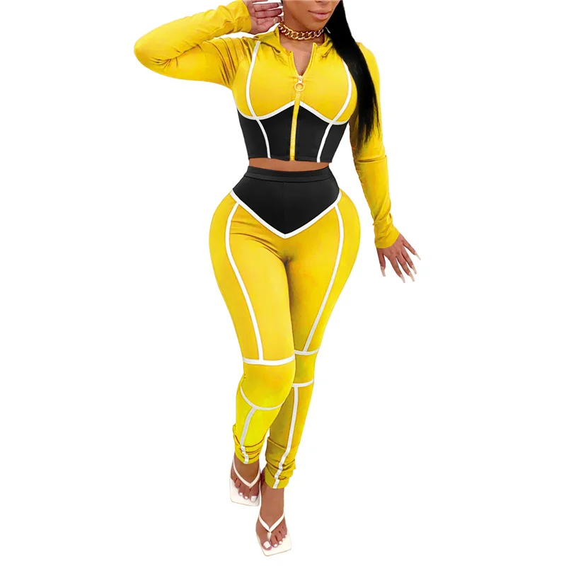 Tracksuit Women Seamless Contrast Fitness Sets Gym Zip Cardigan Cropped Bra and High Waist Running Leggings 2 Pieces Sets
Tracksuit Women Seamless Contrast Fitness Sets Gym Zip Cardigan Cropped Bra and High Waist Running Leggings 2 Pieces Sets
