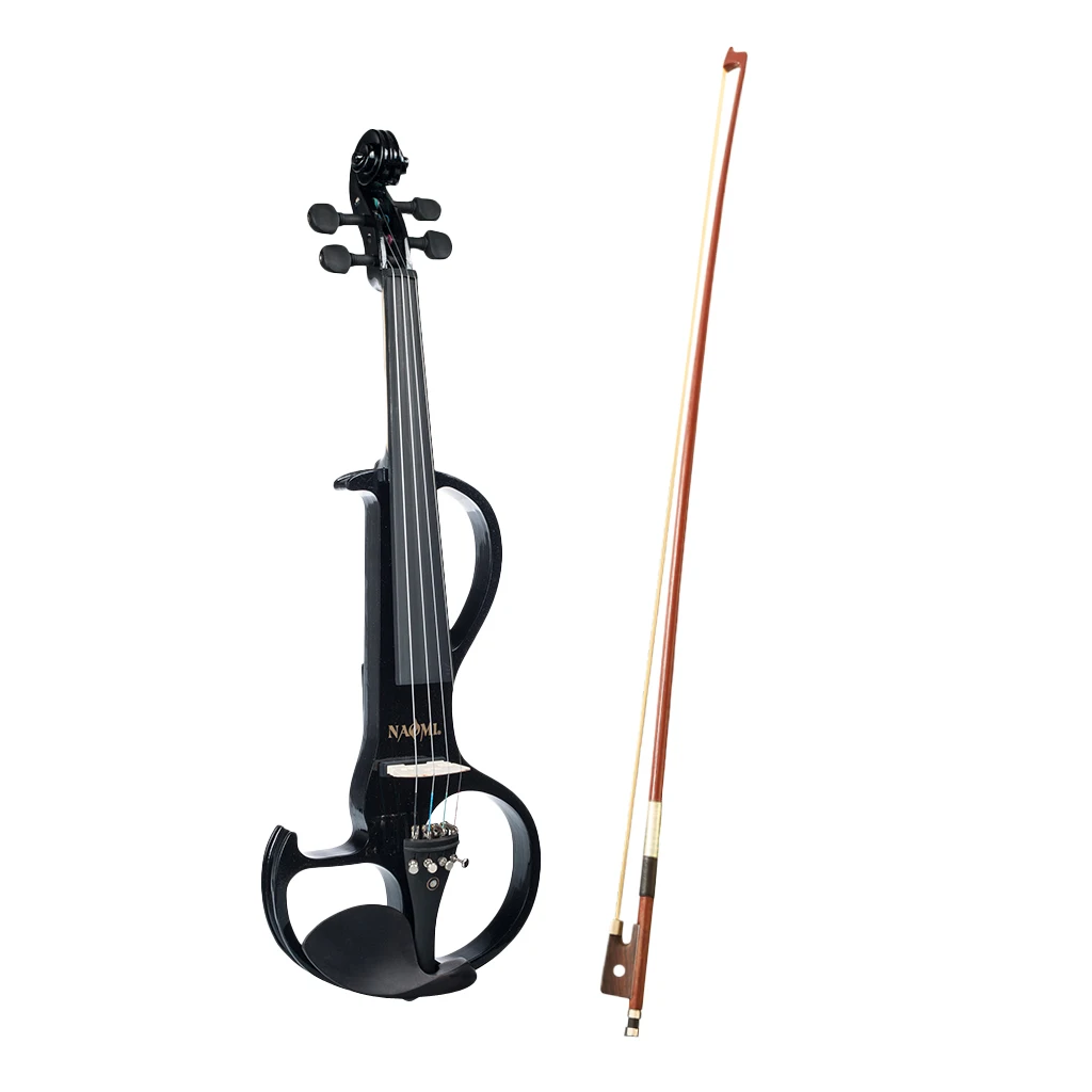 1 Set 4/4 Solid Wood Electric/Silent Violin with Ebony Fittings - Full Size - Black
1 Set 4/4 Solid Wood Electric/Silent Violin with Ebony Fittings - Full Size - Black