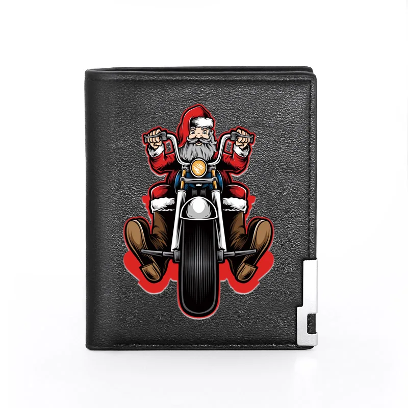 High Quality Cool Santa Claus Motorcycle Cycling Printing Leather Wallet Men Women Bifold Credit Card Holder Short Purse Male
High Quality Cool Santa Claus Motorcycle Cycling Printing Leather Wallet Men Women Bifold Credit Card Holder Short Purse Male