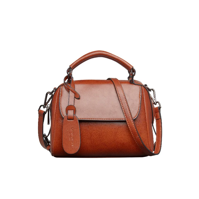 Women's Boston Bag Vintage Cow Leather Handbag Large Capacity Lady Fashion Casual Shoulder Crossbody Bag Female Commute Purse
Women's Boston Bag Vintage Cow Leather Handbag Large Capacity Lady Fashion Casual Shoulder Crossbody Bag Female Commute Purse