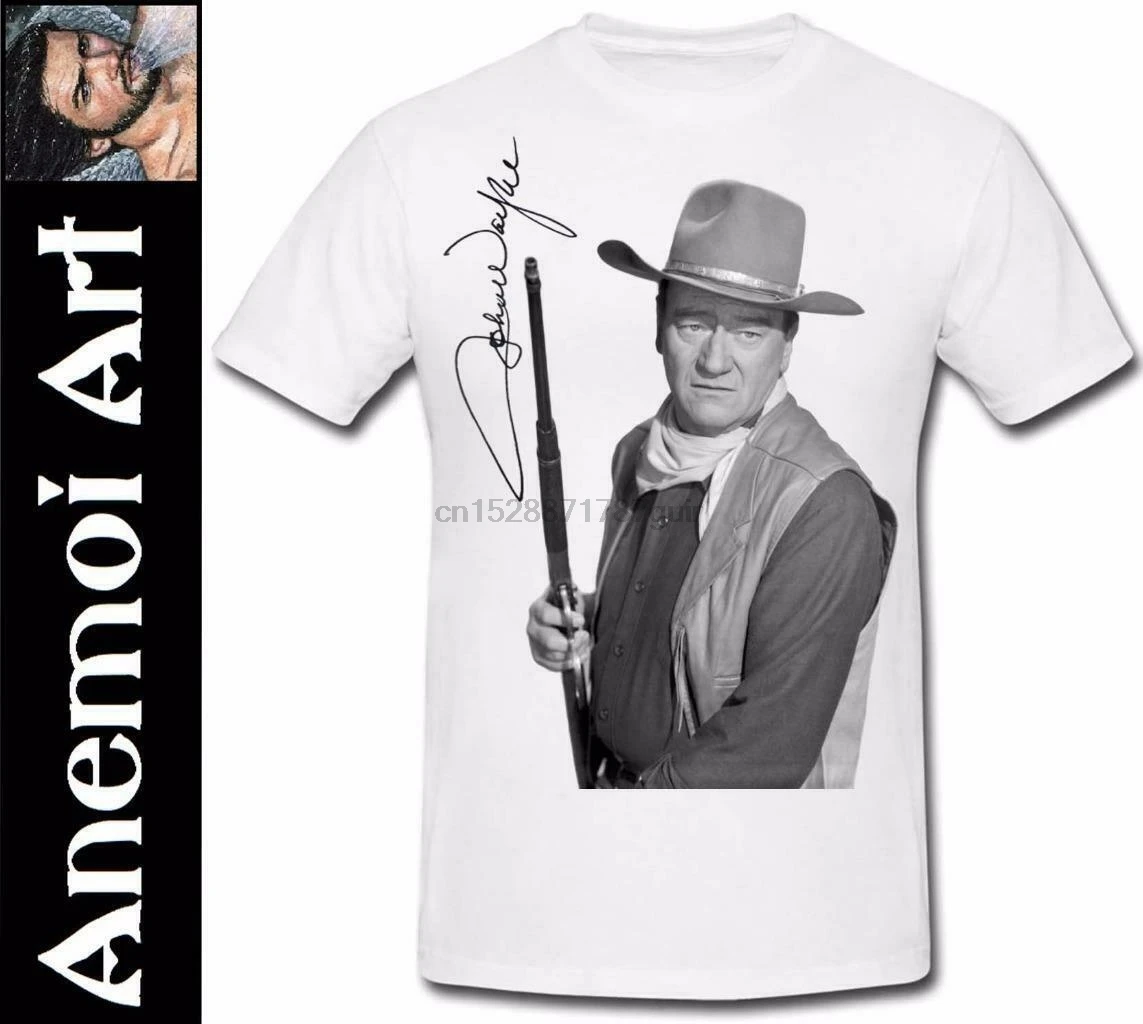 T503 John Wayne T Shirt Tee T-Shirt Western Signed Picture Autograph Signature 
T503 John Wayne T Shirt Tee T-Shirt Western Signed Picture Autograph Signature