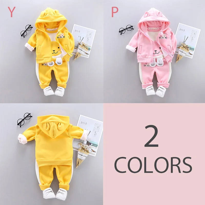 New Autumn Spring Baby Boy Girl Long Sleeve Cartoon T-shirt Hoodie Vest Sweatshirt Trousers Casual 3 pieces Outfits 
New Autumn Spring Baby Boy Girl Long Sleeve Cartoon T-shirt Hoodie Vest Sweatshirt Trousers Casual 3 pieces Outfits