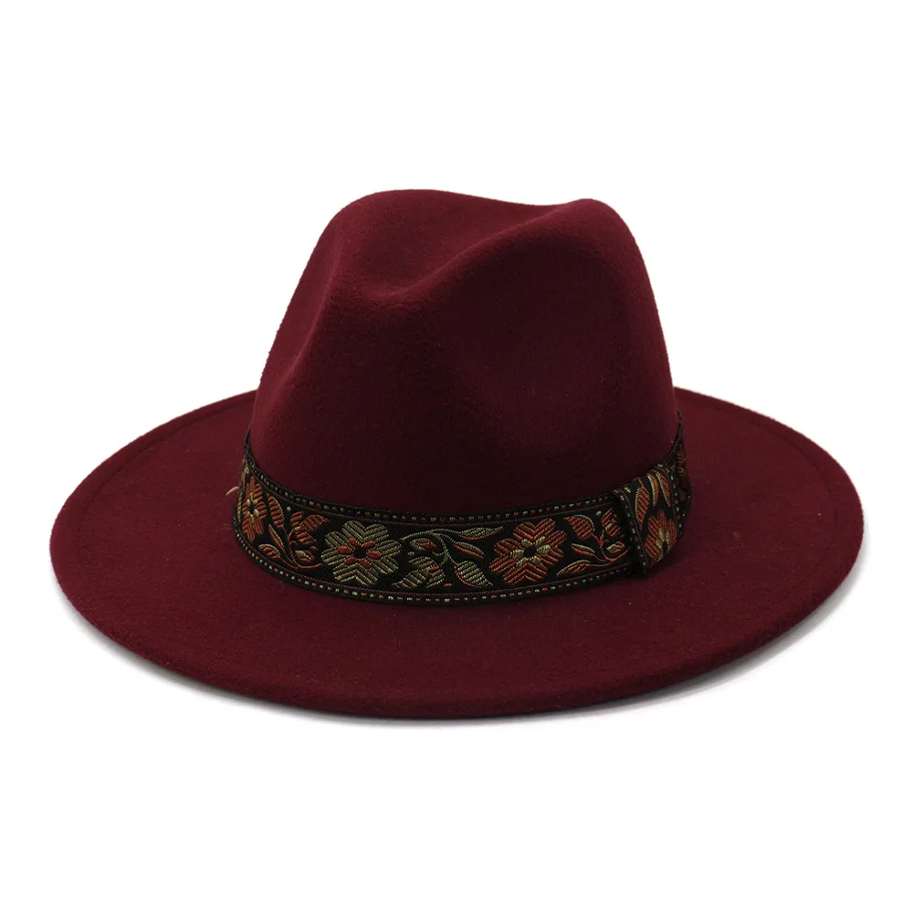 2020 Fall Winter Wide Brim Women Men Woolen Felt Fedora Hat Jazz Panama Green Pink Black Red Church Hat and Caps 
2020 Fall Winter Wide Brim Women Men Woolen Felt Fedora Hat Jazz Panama Green Pink Black Red Church Hat and Caps