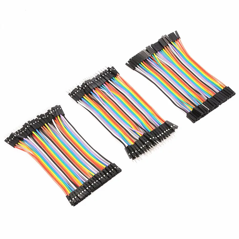 Перемычка для Dupont 20 см силиконовый кабель Arduino штекер-штекер гнездо-штекер