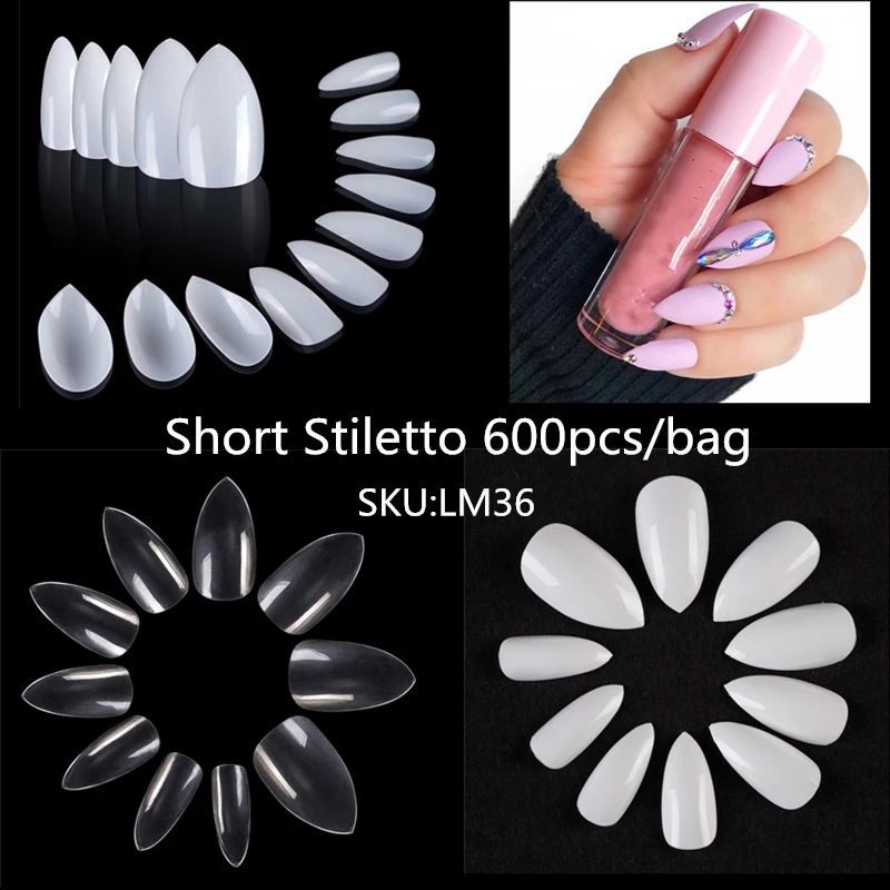 Lamemoria Short Stiletto Nail Tips 500Pcs/opp Fake Nails Art Tips Short Sharp Ending Natural/white/clear False Artificial Nails
Lamemoria Short Stiletto Nail Tips 500Pcs/opp Fake Nails Art Tips Short Sharp Ending Natural/white/clear False Artificial Nails