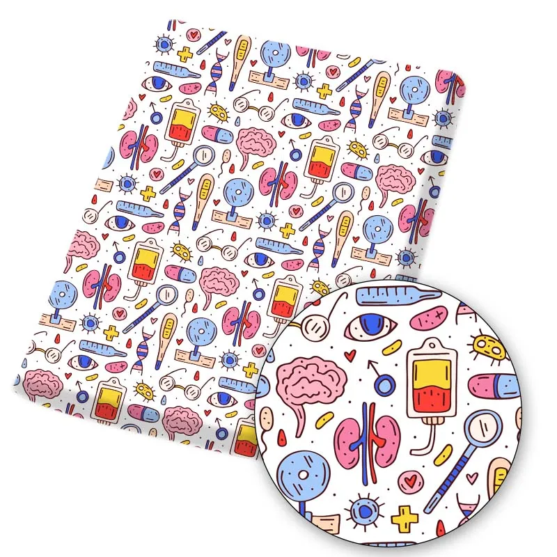 Polyester Cotton Fabric By The Meter Medical Equipment Printed Cloth Sewing Fabric for Dress Quilting Patchwork Material 45*145
Polyester Cotton Fabric By The Meter Medical Equipment Printed Cloth Sewing Fabric for Dress Quilting Patchwork Material 45*145