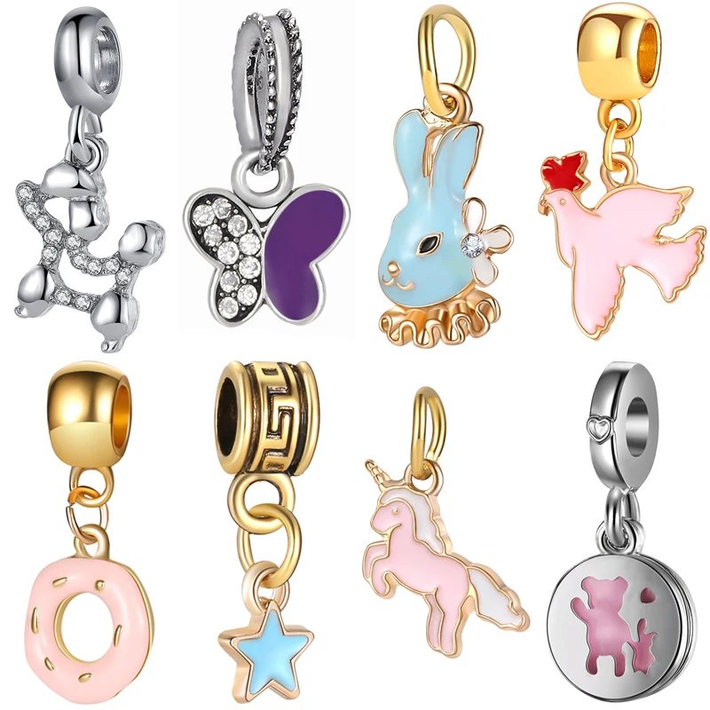 Metal Butterfly Beads Fit Original Pandora Charms Bracelet Alloy Animal Unicorn Pendants Beads for Women Jewelry DIY Accessories
Metal Butterfly Beads Fit Original Pandora Charms Bracelet Alloy Animal Unicorn Pendants Beads for Women Jewelry DIY Accessories