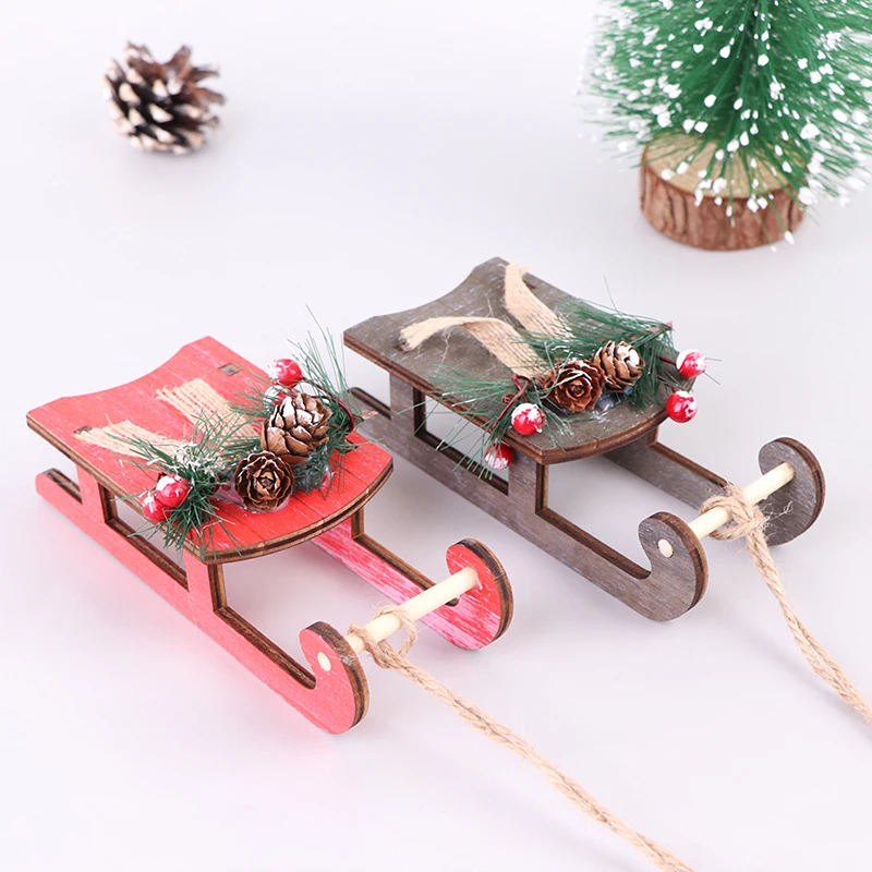 1PC Mini Chirstmas Pendant Wooden Sleigh Christmas Tree Ornaments Festival Party Home Xmas Decoration
1PC Mini Chirstmas Pendant Wooden Sleigh Christmas Tree Ornaments Festival Party Home Xmas Decoration