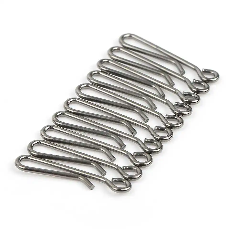 50Pcs/Lot Hanging Snap Stainless Steel Pin Tackle Tools Connector Pin Brooch Fishing Swivels Accessories Tackle Fishhooks
50Pcs/Lot Hanging Snap Stainless Steel Pin Tackle Tools Connector Pin Brooch Fishing Swivels Accessories Tackle Fishhooks