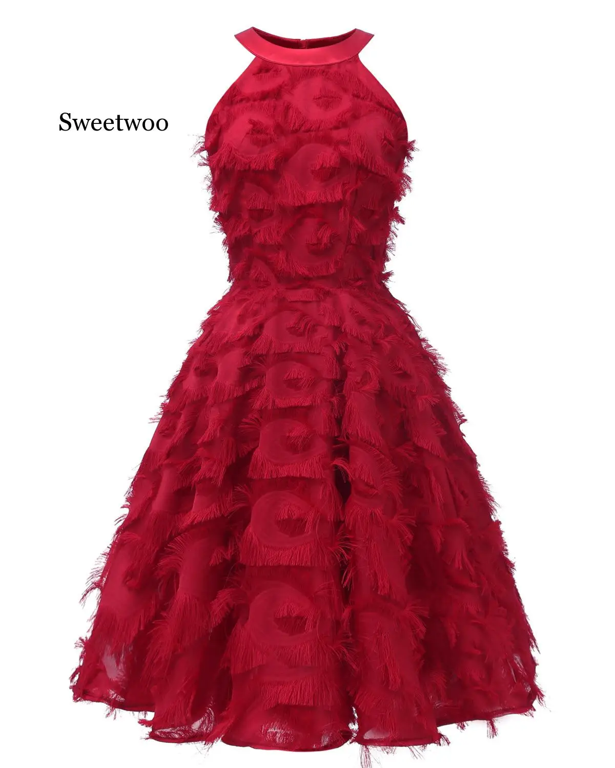 Elegant O-neck Sleeveless Youthful Clothing Big Size Women Evening Party Dress Plus Size Ladies Feathers Swing Dresses Red Pink
Elegant O-neck Sleeveless Youthful Clothing Big Size Women Evening Party Dress Plus Size Ladies Feathers Swing Dresses Red Pink
