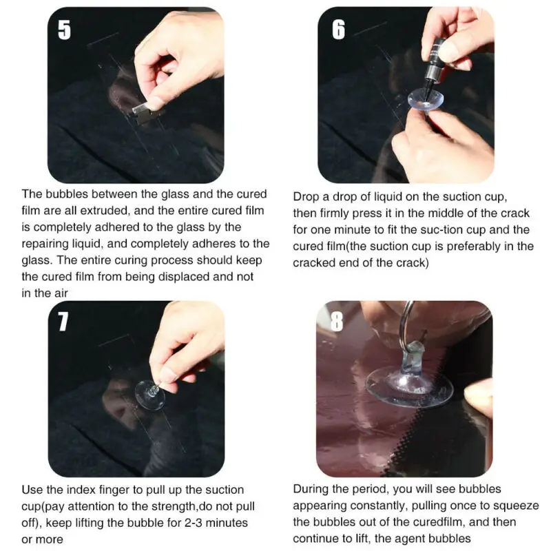 High quality New Practical Professional Glass Repair Fluid 3ML Automotive Nano Tool 5 Pack Crack DIY Kit Phone
High quality New Practical Professional Glass Repair Fluid 3ML Automotive Nano Tool 5 Pack Crack DIY Kit Phone