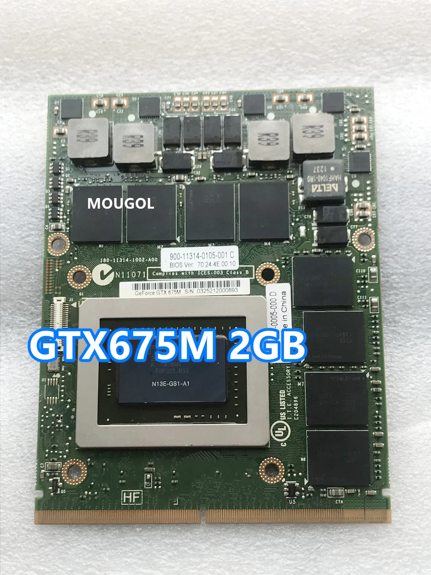 Совершенно новая видеокарта GTX675M GTX 675M VGA 7W4GT DDR5 для ноутбука Dell M6000 M6600 M6700 M6800 M15X M17x R2 R3 R4
Совершенно новая видеокарта GTX675M GTX 675M VGA 7W4GT DDR5 для ноутбука Dell M6000 M6600 M6700 M6800 M15X M17x R2 R3 R4