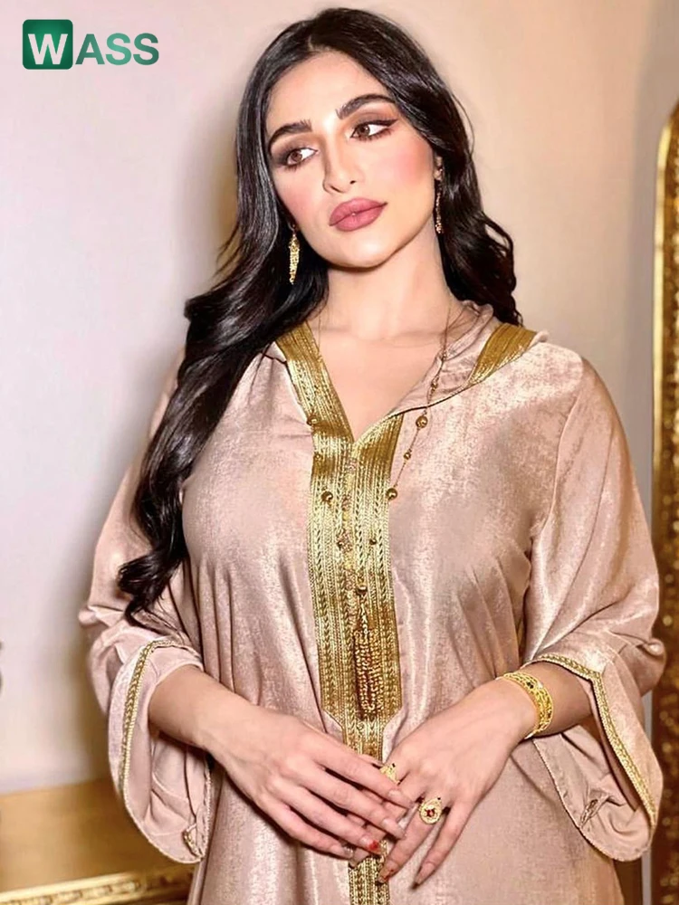 Dubai Abaya Jalabiya Hooded Maxi Dress Long Sleeve Islam Muslim Women Moroccan Kaftan ArabTurkey Robe Champagne White Green
Dubai Abaya Jalabiya Hooded Maxi Dress Long Sleeve Islam Muslim Women Moroccan Kaftan ArabTurkey Robe Champagne White Green