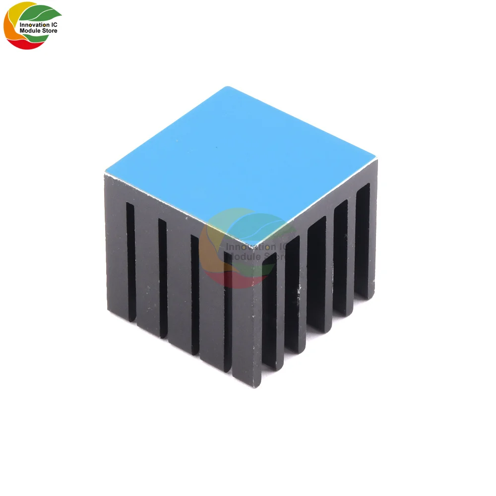 

Heat sink with thermally conductive double-sided adhesive black heat sink CPU heat dissipation 22*22*20MM