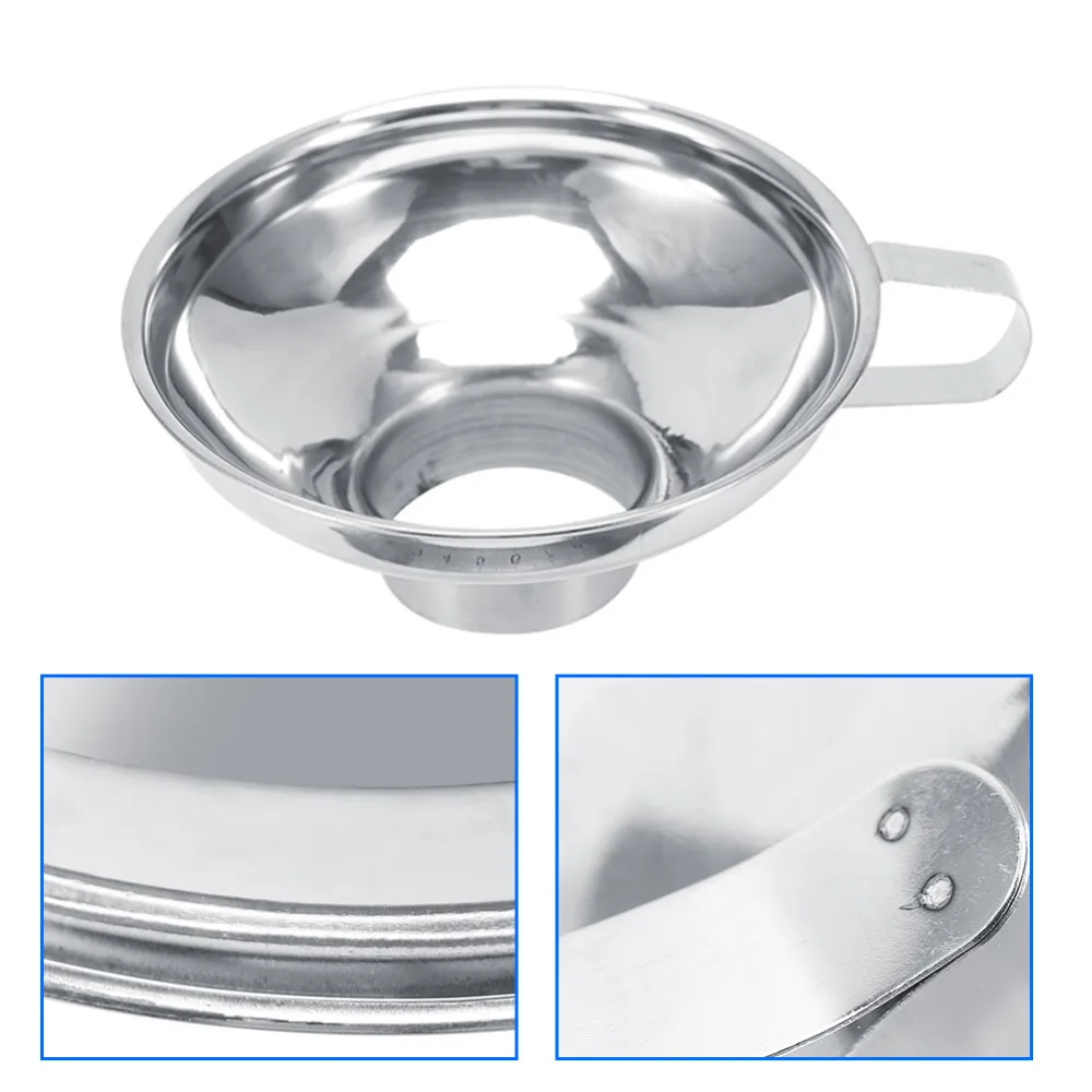 Stainless Steel Funnel For Transferring Liquid Wide Mouth Canning Hopper Filter Colander Steel Kitchen Funnel Accessories
Stainless Steel Funnel For Transferring Liquid Wide Mouth Canning Hopper Filter Colander Steel Kitchen Funnel Accessories