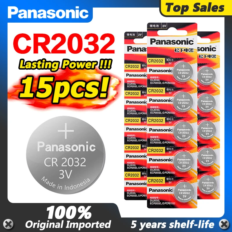 Оригинальный кнопочный аккумулятор PANASONIC cr2032 DL2032 ECR2032 5004LC KCR2032 BR2032 3 в для часов, компьютера, пульта дистанционного управления, игрушек, 15 шт.
Оригинальный кнопочный аккумулятор PANASONIC cr2032 DL2032 ECR2032 5004LC KCR2032 BR2032 3 в для часов, компьютера, пульта дистанционного управления, игрушек, 15 шт.