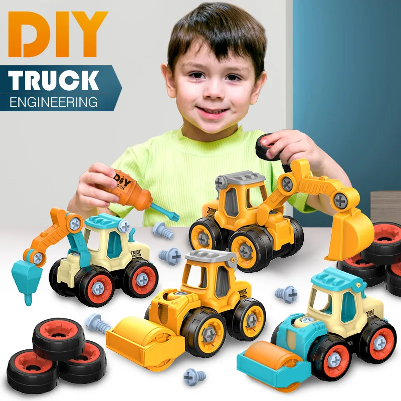 4pcs Construction Toy Construction Truck Fire Truck Screw Children's Puzzle To Build And Separate Great Gifts For Kids And Boys
4pcs Construction Toy Construction Truck Fire Truck Screw Children's Puzzle To Build And Separate Great Gifts For Kids And Boys