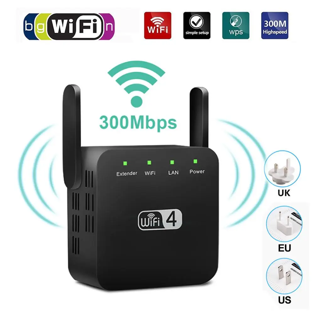 300Mbps Wireless Wifi Repeater Wifi Range Extender Wifi Signal Amplifier Wi fi Booster Wi-fi Ultraboost Repiter Access Point
300Mbps Wireless Wifi Repeater Wifi Range Extender Wifi Signal Amplifier Wi fi Booster Wi-fi Ultraboost Repiter Access Point