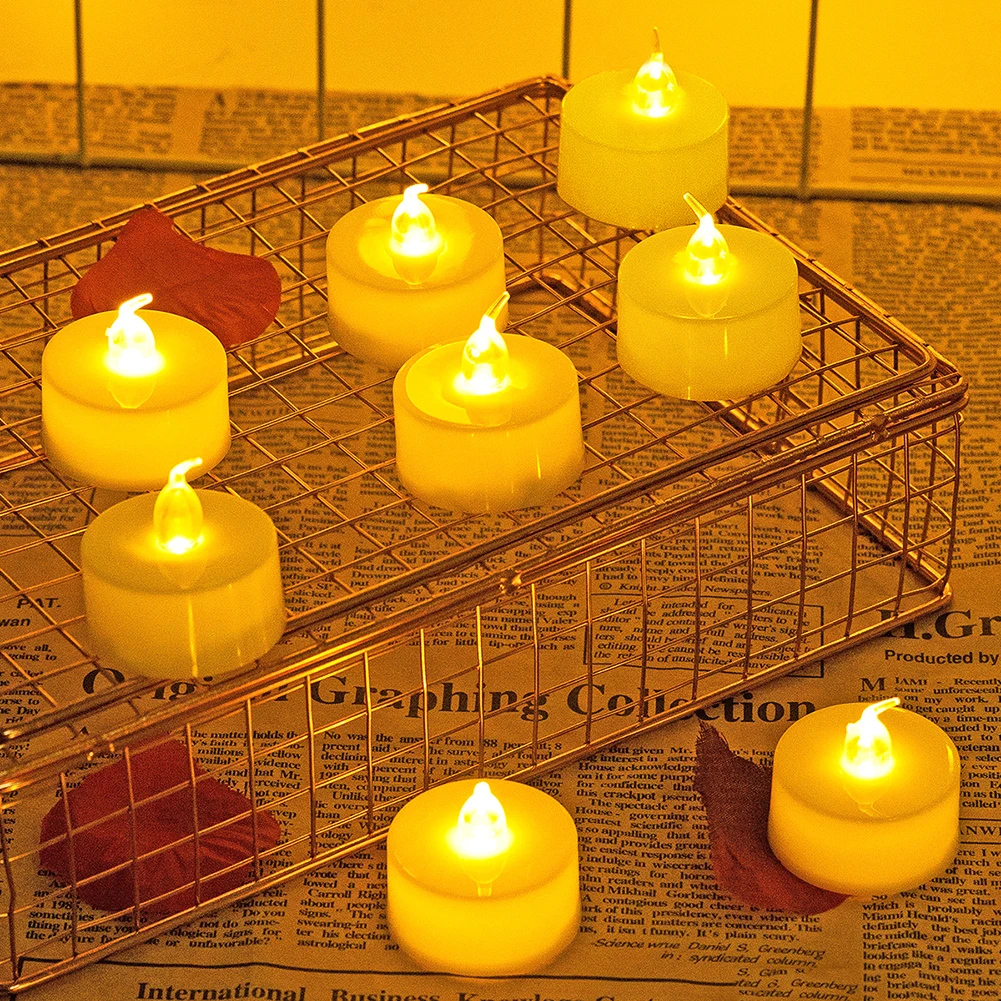12pcs LED Electronic Candle Nightlight Small Tea Wax Lamp Simulation Candle Flameless Light Christmas Wedding Decoration Lamp
12pcs LED Electronic Candle Nightlight Small Tea Wax Lamp Simulation Candle Flameless Light Christmas Wedding Decoration Lamp