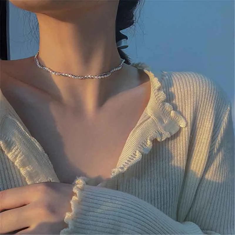 Korea Fashion Light Luxury Temperament Imitation Pearl Gypsophila Necklace Cold Wind Simple Sweet Cool Girl Double Jewelry
Korea Fashion Light Luxury Temperament Imitation Pearl Gypsophila Necklace Cold Wind Simple Sweet Cool Girl Double Jewelry