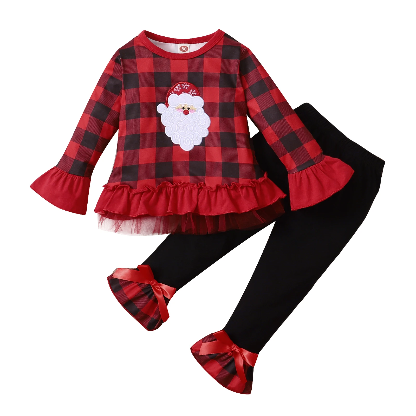 Christmas Newborn Girls Pullover Ruffle Classic Casual Flared Sleeve T-Shirt Round Neck Knitted Long Sleeve Pants Autumn Gifts
Christmas Newborn Girls Pullover Ruffle Classic Casual Flared Sleeve T-Shirt Round Neck Knitted Long Sleeve Pants Autumn Gifts