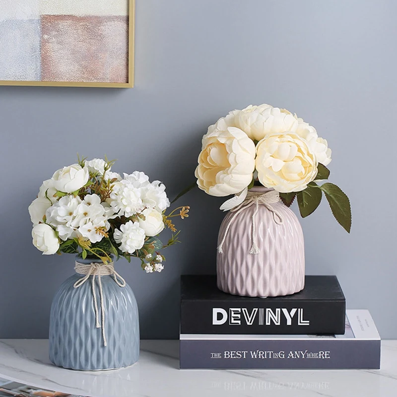 Anti-ceramic Plastic Unbreakable Vase European Style Modern Imitation Ceramic Flower Basket Nordic Decoration Vases for Flowers
Anti-ceramic Plastic Unbreakable Vase European Style Modern Imitation Ceramic Flower Basket Nordic Decoration Vases for Flowers