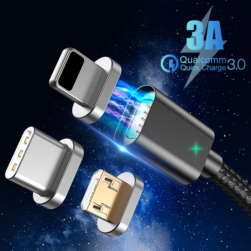 3A Magnetic Fast Charging Cable Micro USB Type C Mobile Phone USB C Data Sync Wire For iPhone 11 12 Pro Max Xiaomi 11 Huawei P40
3A Magnetic Fast Charging Cable Micro USB Type C Mobile Phone USB C Data Sync Wire For iPhone 11 12 Pro Max Xiaomi 11 Huawei P40