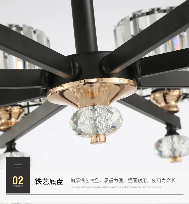 Postmodern minimalist crystal chandelier atmosphere dining room living room lighting American light luxury Nordic bedroom lamp
Postmodern minimalist crystal chandelier atmosphere dining room living room lighting American light luxury Nordic bedroom lamp