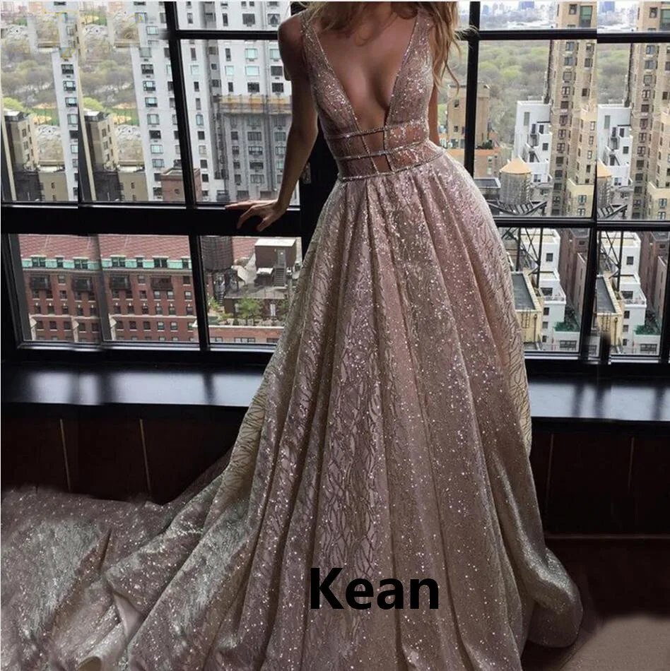 Sequin Lace Evening Dress Deep-v Sexy Backless Special Occasion robe soiree Islamic Dubai Kaftan Saudi Arabic Prom Dress
Sequin Lace Evening Dress Deep-v Sexy Backless Special Occasion robe soiree Islamic Dubai Kaftan Saudi Arabic Prom Dress