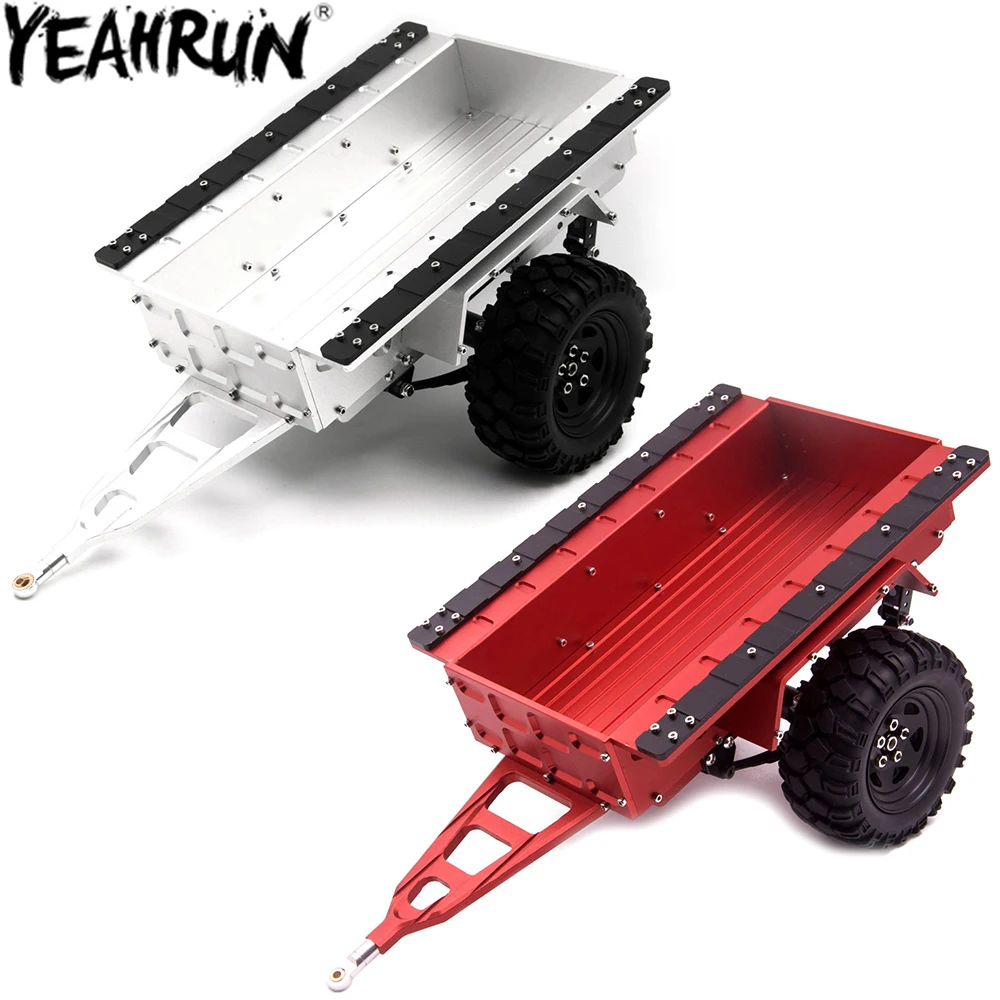 YEAHRUN RC Car Metal Trailer Cargo Carrier for 1/10 Axial SCX10 CC01 F350 HILUX 90034 D90 TRX-4 RC Crawler Car Upgrade Parts
YEAHRUN RC Car Metal Trailer Cargo Carrier for 1/10 Axial SCX10 CC01 F350 HILUX 90034 D90 TRX-4 RC Crawler Car Upgrade Parts