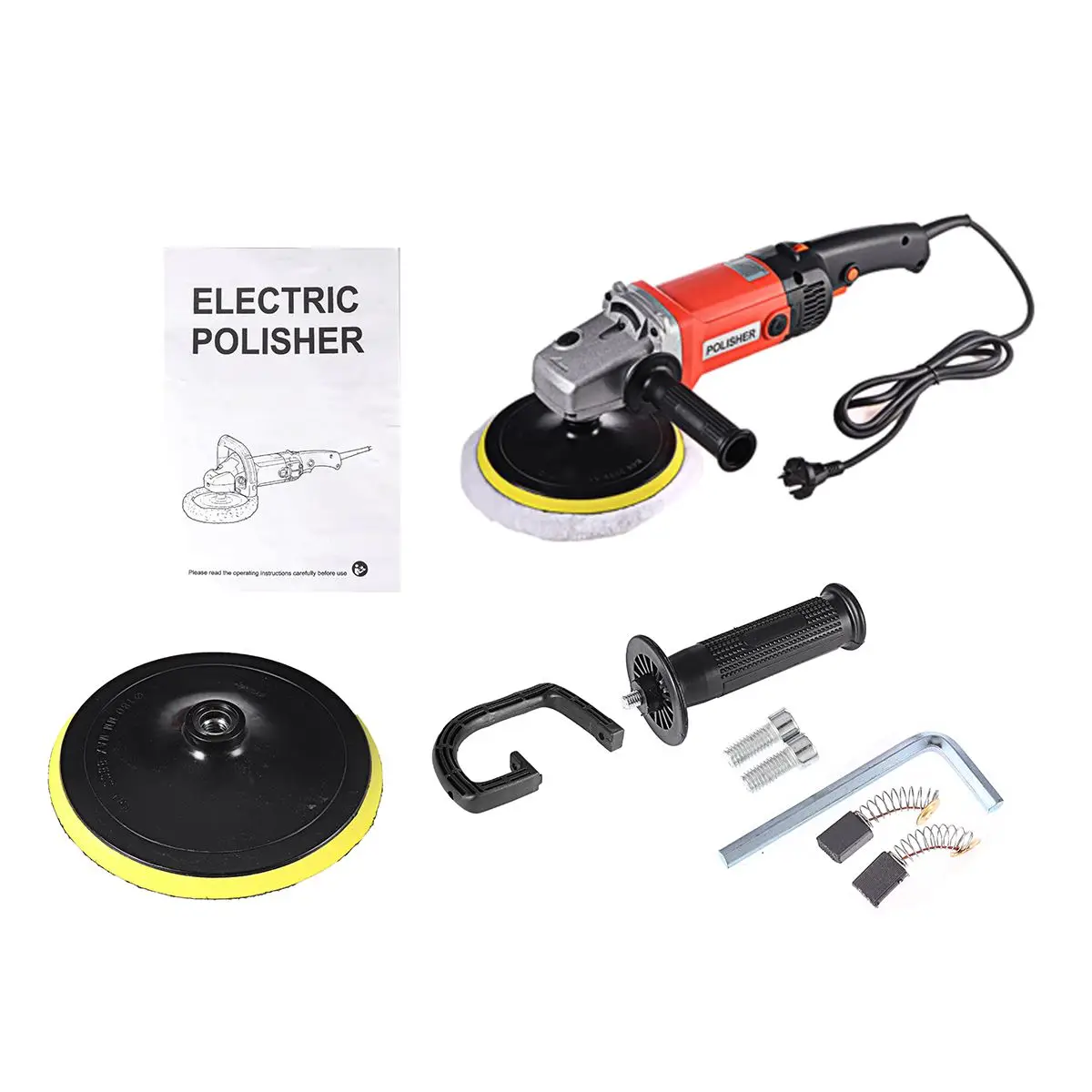 Electric Polishing Machine Car Polisher Polish Grinder Polisher Nail Power Tools Automobile Furniture Polishing 1400W 220V 
Electric Polishing Machine Car Polisher Polish Grinder Polisher Nail Power Tools Automobile Furniture Polishing 1400W 220V