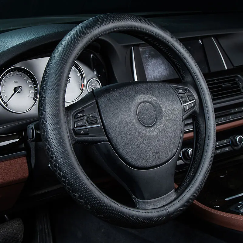 Автомобильные рулевые колеса крышка из натуральной кожи Аксессуары для Ford aurus SHO