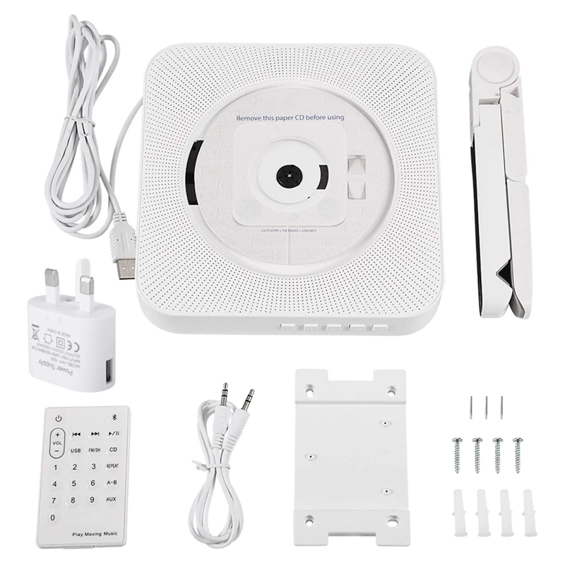 CD-плеер, с Bluetooth, Настенный монтажный, встроенные Hi-Fi Динамики, стерео, CD, MP3-плеер с 3,5 мм штекером, аудиокабель, штепсельная вилка европейског...
CD-плеер, с Bluetooth, Настенный монтажный, встроенные Hi-Fi Динамики, стерео, CD, MP3-плеер с 3,5 мм штекером, аудиокабель, штепсельная вилка европейског...