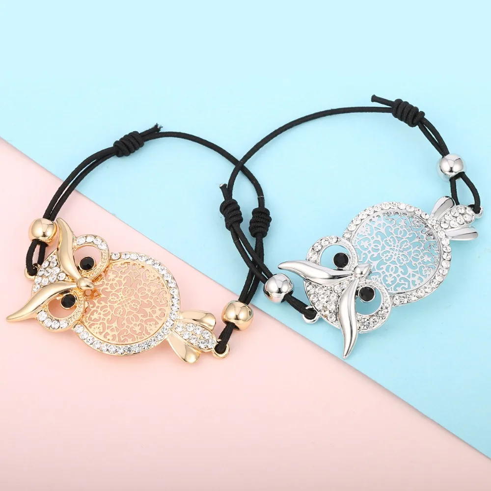 JESSIC Fashion Personality Hollow Owl Bracelet Wax Rope Bracelet Creative Animal Live Buckle Diamond Bracelet
JESSIC Fashion Personality Hollow Owl Bracelet Wax Rope Bracelet Creative Animal Live Buckle Diamond Bracelet