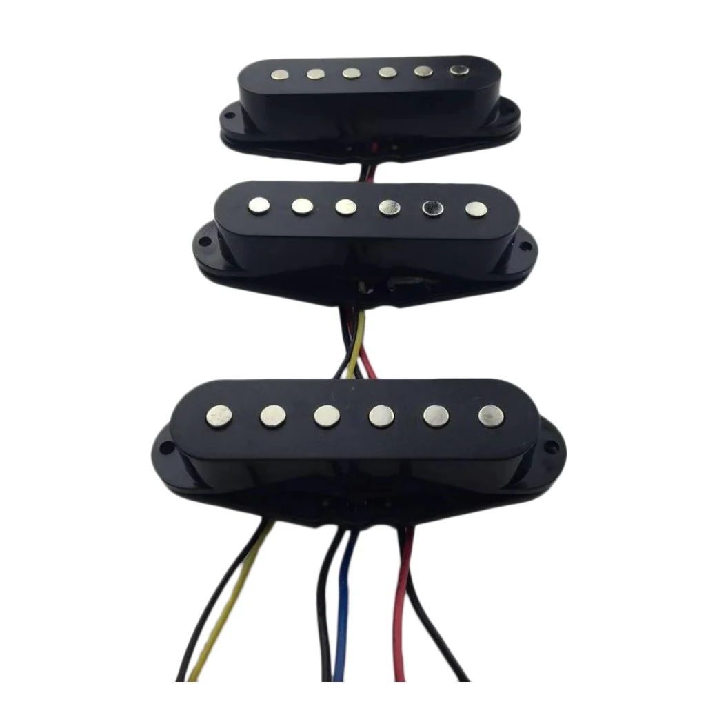 1 Set Single Coil Pickup Neck/Middle/Bridge Pickups Black for Electric Guitar Parts
1 Set Single Coil Pickup Neck/Middle/Bridge Pickups Black for Electric Guitar Parts