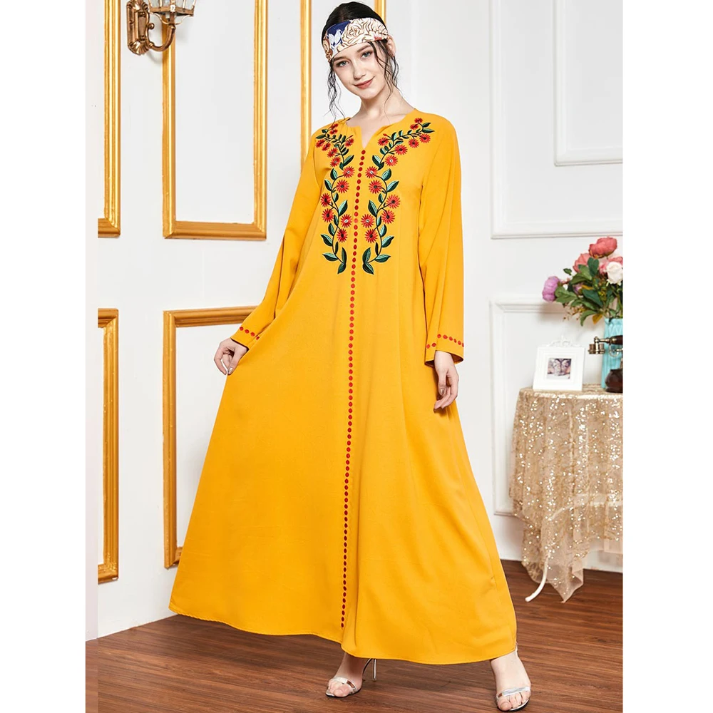 Abaya Muslim Women Hijab Dress Embroidery Flower Kaftan Moroccan Caftan Dubai Jilbab Islamic Clothing Arab Robe Gown Ramadan Eid
Abaya Muslim Women Hijab Dress Embroidery Flower Kaftan Moroccan Caftan Dubai Jilbab Islamic Clothing Arab Robe Gown Ramadan Eid