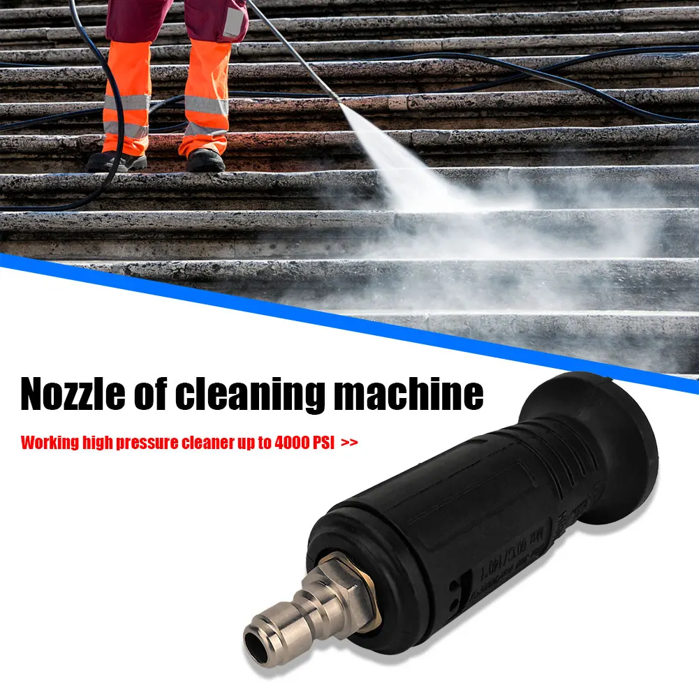 Adjustable Pressure Washer Nozzle Tip 0-60 Degree Variable Pattern 1/4 inch Quick Connect Plug 4000 PSI
Adjustable Pressure Washer Nozzle Tip 0-60 Degree Variable Pattern 1/4 inch Quick Connect Plug 4000 PSI