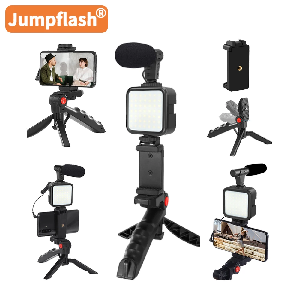 Profession Vlog Tripod Kit Vlogging Photography with Smartphone Video Studio Recording Handle for Youtube Live DSLR Camera Phone
Profession Vlog Tripod Kit Vlogging Photography with Smartphone Video Studio Recording Handle for Youtube Live DSLR Camera Phone