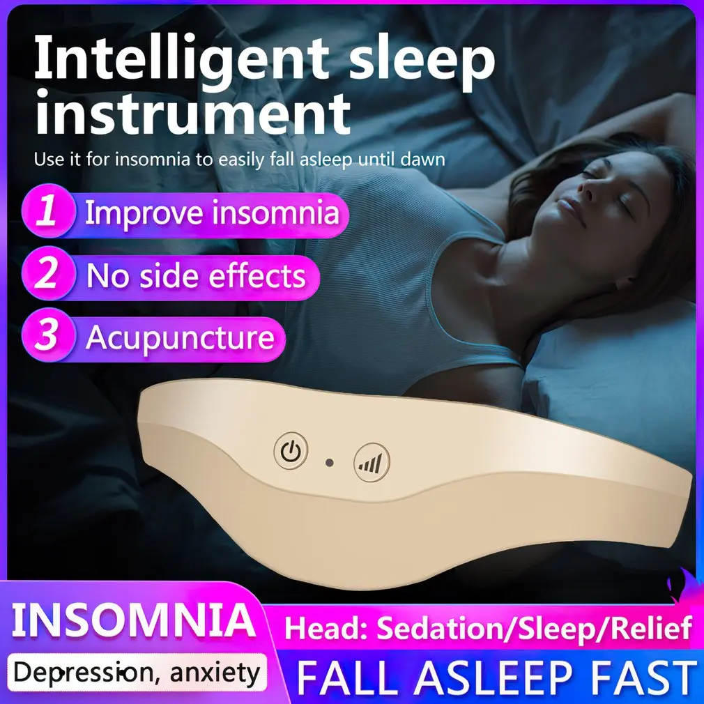 Electric Head Massager Sleep Monitor Migraine Relief Massager Insomnia Therapy Release Stress Sleep Therapy Sleeping Device
Electric Head Massager Sleep Monitor Migraine Relief Massager Insomnia Therapy Release Stress Sleep Therapy Sleeping Device