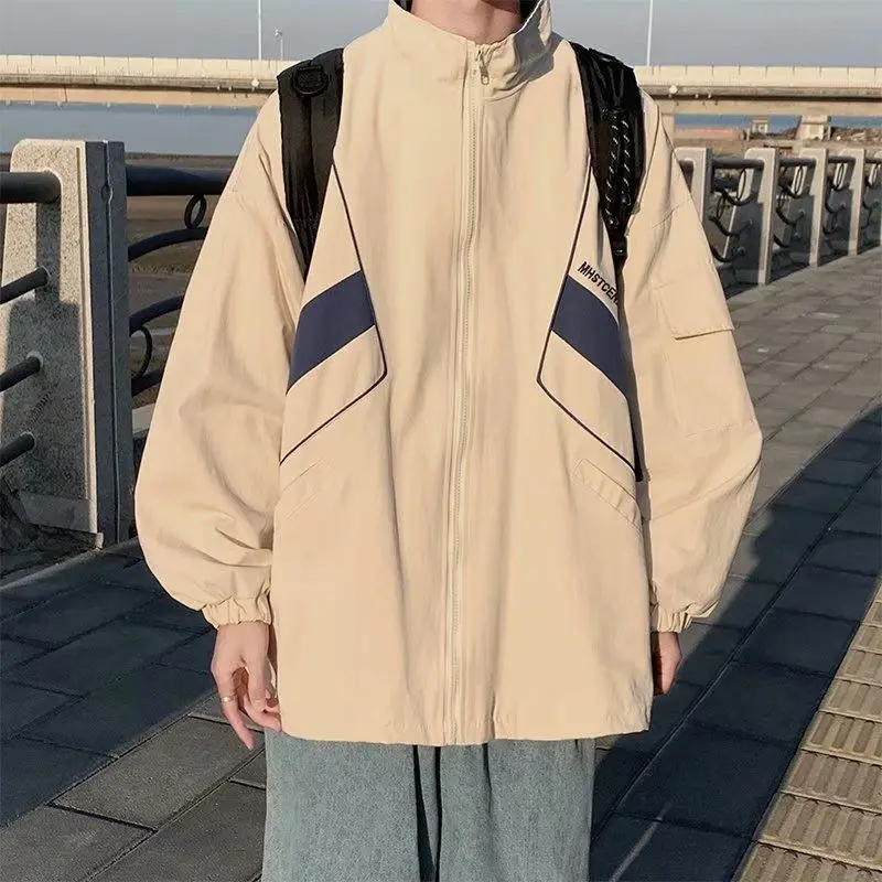 Spring Autumn Workwear Jacket Men's Casual All-match Trend Handsome Loose Trend Hong Kong Style Japan Harajuku Varsity Jacket
Spring Autumn Workwear Jacket Men's Casual All-match Trend Handsome Loose Trend Hong Kong Style Japan Harajuku Varsity Jacket