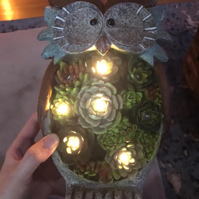 Garden Statue Resin Owl Tortoise Snails Figurine Garden Lawn Ornaments with Solar LED Lights for Outdoor Yard Garden Decorations
Garden Statue Resin Owl Tortoise Snails Figurine Garden Lawn Ornaments with Solar LED Lights for Outdoor Yard Garden Decorations