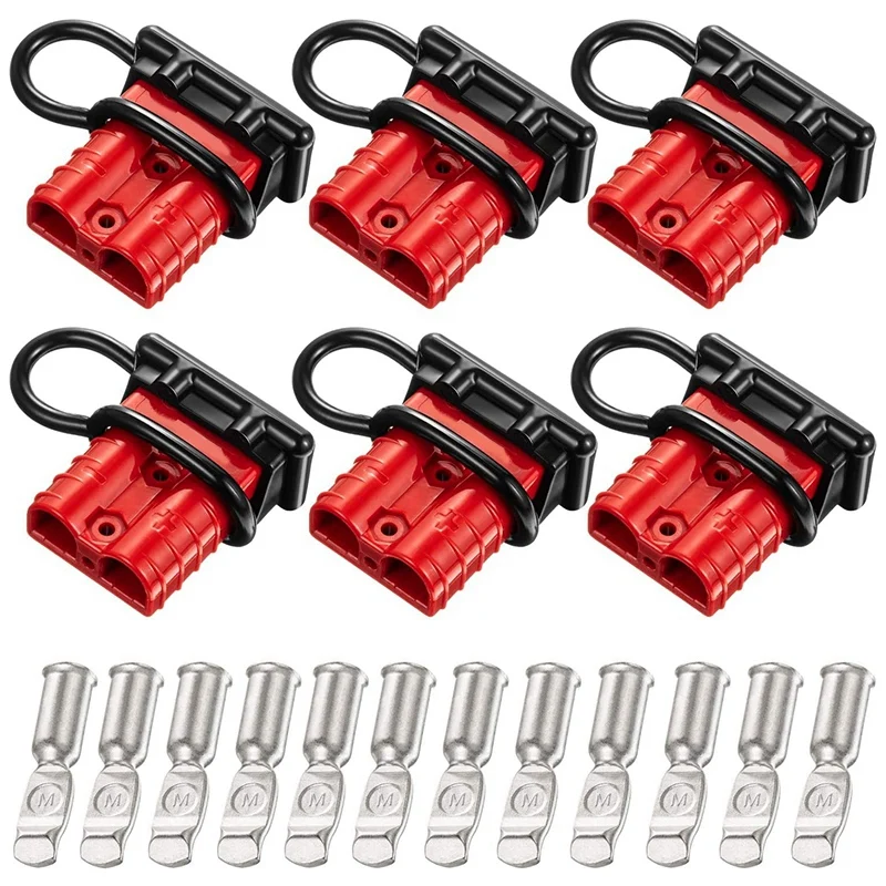 6 Sets 6-10 Gauge Battery Quick Connector 50A 12-36V Battery Quick Disconnect Wire Harness Plug Kit Battery Quick Plug
6 Sets 6-10 Gauge Battery Quick Connector 50A 12-36V Battery Quick Disconnect Wire Harness Plug Kit Battery Quick Plug