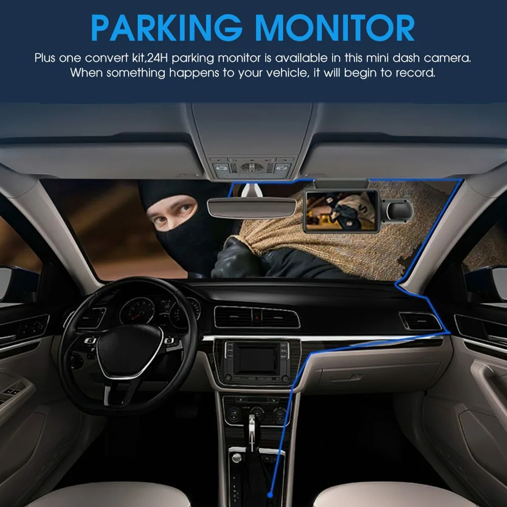1080P Driving Recorder Cam Video Recorder Camera DVR Dual Lens Front And Rear G-Sensor
1080P Driving Recorder Cam Video Recorder Camera DVR Dual Lens Front And Rear G-Sensor