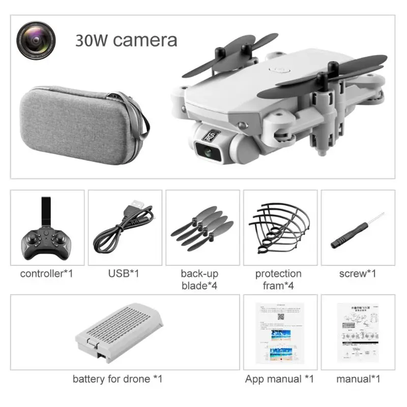 Mini WiFi FPV with 0.3MP 5MP 4K Camera Altitude Hold Mode Foldable RC Drone Quadcopter
Mini WiFi FPV with 0.3MP 5MP 4K Camera Altitude Hold Mode Foldable RC Drone Quadcopter