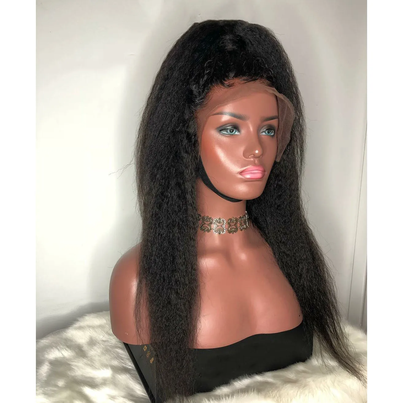 Yaki Straight Lace Front Wigs Synthetic Wig Glueless Lace Wigs Natural Heat Resistant Hair for Black Women Pre Plucked
Yaki Straight Lace Front Wigs Synthetic Wig Glueless Lace Wigs Natural Heat Resistant Hair for Black Women Pre Plucked