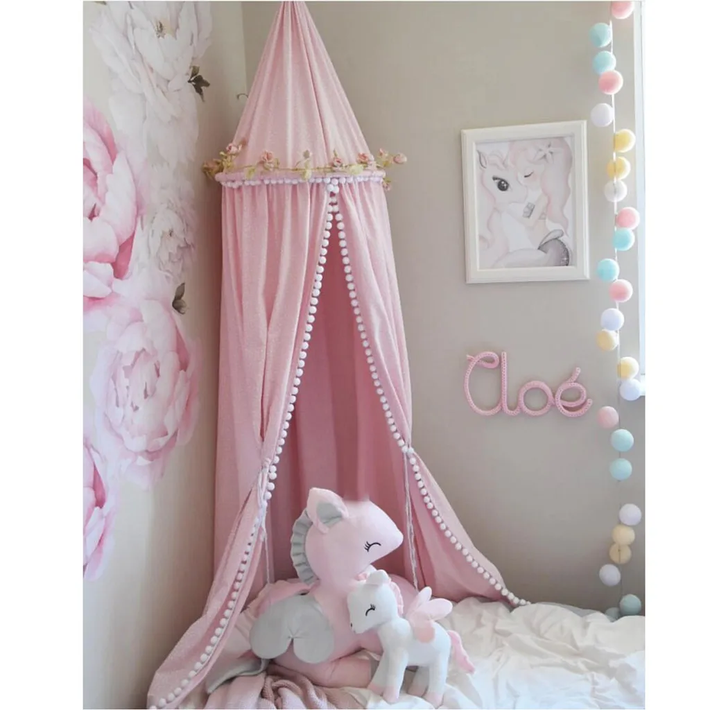 Kids Bed Canopy Bed Curtains Girl Princess Round Dome Canopy Baby Crib Cot Hanging Tent Children Lace Tent House Room Decoration
Kids Bed Canopy Bed Curtains Girl Princess Round Dome Canopy Baby Crib Cot Hanging Tent Children Lace Tent House Room Decoration